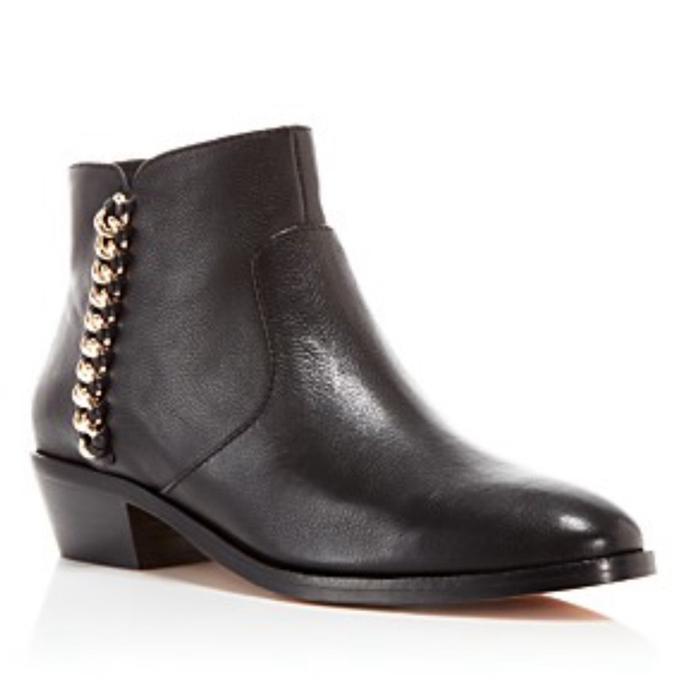 COACH Corine Soft Mill Leather Chain Designer Boots size 6B